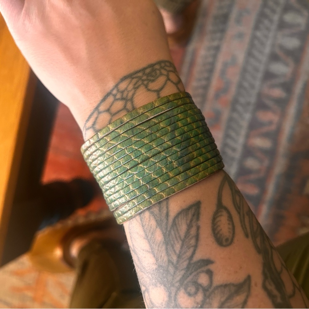 Made in Italy leather cuff